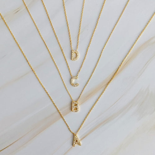 Delicate Women's Initial Necklace