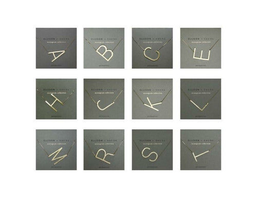 Initial Monogram Necklace